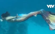 Màn trình diễn độc đáo của các chàng tiên cá