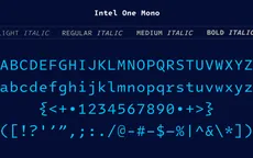 Intel ra mắt phông chữ dành riêng cho lập trình viên