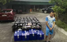 Bắt nhóm đối tượng dùng máy trộn bê tông chế tạo pháo nổ số lượng lớn