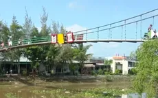 Tiềm ẩn nguy hiểm trên những nhịp cầu treo