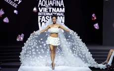 H'Hen Niê rạng rỡ diện váy cưới đính hàng ngàn bông hoa cà phê độc đáo