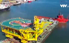 Đón dòng dầu đầu tiên từ Giàn đầu giếng RC8
