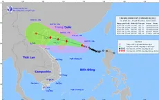 Bão số 1 đang mạnh lên, cách bán đảo Lôi Châu (Trung Quốc) khoảng 470km
