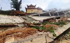Kè chống sạt lở vừa xây xong đã sụt lún, hư hỏng