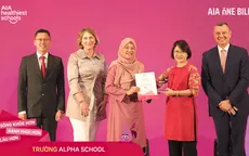 Đại diện Việt Nam giành giải thưởng "Trường học lành mạnh nhất AIA"