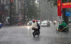 Ngày 23/7, khu vực Trung và Nam Trung Bộ có mưa rào và dông