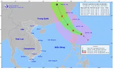 Bão Doksuri tiến gần Biển Đông
