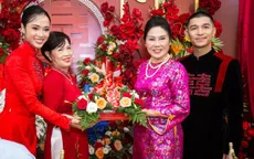 Lễ ăn hỏi ấm cúng của Cường Seven và Vũ Ngọc Anh