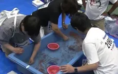 Cuộc thi thường niên bắt cá vàng ở miền tây Nhật Bản