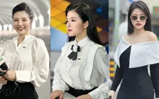 Những bộ đồ trắng đen không hề nhàm chán của BTV Hải Vân