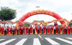 Long An: Khánh thành cầu 150 tỷ đồng bắc qua sông Cần Giuộc
