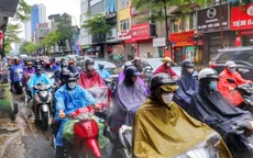 Rãnh áp thấp gây mưa to đến rất to ở Bắc Bộ