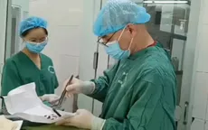 Trượt chân ngã khi đi câu cá, một người bị cây nứa đâm xuyên thủng ruột