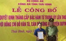Truy thăng cấp bậc hàm đối với Trung úy Công an hy sinh khi làm nhiệm vụ