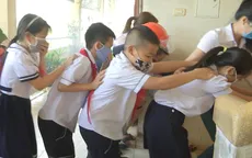 Nhiều trường học dạy trẻ kỹ năng thoát hiểm