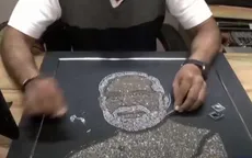 Chân dung Thủ tướng Ấn Độ từ kim cương