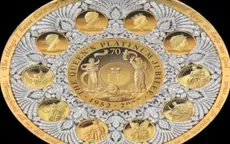 Đồng tiền vàng nạm kim cương tưởng nhớ nữ hoàng Elizabeth đệ Nhị