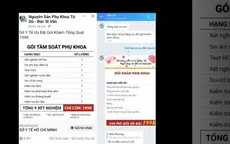 Mạo danh Sở Y tế TP Hồ Chí Minh “tung” gói khám giảm giá