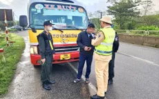 Tài xế xe bus vi phạm nồng độ cồn, chạy quá tốc độ
