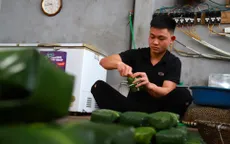 Hà Nội: Làng bánh chưng Tranh Khúc hối hả vào vụ Tết