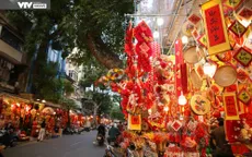 Phố Hàng Mã rực rỡ trước thềm Tết Nguyên đán Giáp Thìn