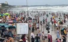 Vũng Tàu đón gần 100.000 du khách về tắm biển trong ngày mùng 3 Tết