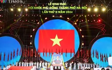 Toàn cảnh Lễ khai mạc Hội khỏe Phù Đổng TP Hà Nội lần thứ X năm 2024
