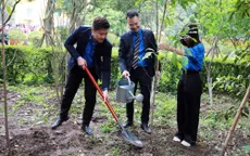 Tuổi trẻ VTV tham gia trồng cây tại Vườn cây ơn Bác