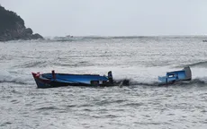 Tàu cá Quảng Ngãi chìm trên biển, 4 ngư dân may mắn thoát nạn