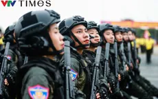Vẻ đẹp "hút hồn" của nữ chiến sĩ lực lượng Cảnh sát cơ động