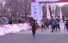 Độc đáo cuộc thi trượt Patin Marathon tại Trung Quốc