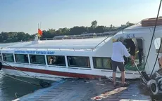 Va chạm giữa phà và tàu chờ khách du lịch trên sông Tiền làm 3 người bị thương