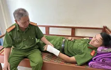 Thượng úy công an bị thương khi ngăn chặn 24 đối tượng dùng hung khí đánh nhau