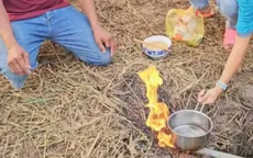 Lý giải hiện tượng hố lớn bốc cháy giữa đồng ruộng ở Sóc Trăng