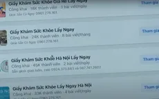 Dễ dàng mua giấy khám sức khỏe giả trên mạng