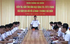 Quân chủng Hải quân kiểm tra, nắm tình hình các đơn vị thuộc Vùng 5 Hải quân