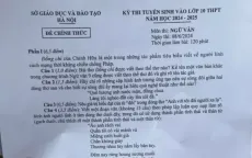 'Đồng chí' vào đề thi lớp 10 môn Ngữ văn của Hà Nội năm 2024