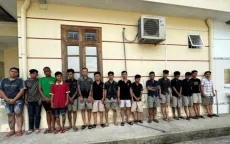 Bắt giữ 14 đối tượng cầm phóng lợn đi tỉ thí ở chợ Cầu Trắng với ám hiệu riêng