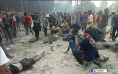 Tên lửa tự chế phát nổ tại lễ hội tên lửa ở Thái Lan, người bị thương nằm la liệt