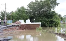 Tiền Giang: Sông Mỹ Thiện sạt lở, ảnh hưởng nặng đến sản xuất và đời sống nhân dân