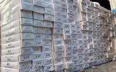 Ngụy trang thuốc lá lậu trong thùng hoa quả rồi vận chuyển bằng xe khách