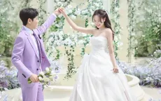 Ảnh cưới ngọt ngào của diễn viên Anh Đức và bạn gái, Thu Quỳnh khoe hai con