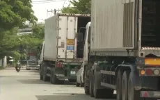 Cư dân chung cư không có lối đi riêng, phải ''ké'' đường với xe container