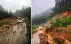 Mưa lũ làm 1 người chết, sạt lở đất đá vào nhiều nhà dân ở Hòa Bình