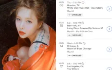 HyunA hủy nhiều show diễn tại Mỹ vì ế vé