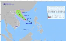 Áp thấp nhiệt đới cách quần đảo Hoàng Sa 180 km