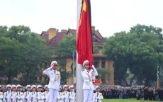 Lễ thượng cờ rủ Quốc tang Tổng Bí thư Nguyễn Phú Trọng tại Quảng trường Ba Đình
