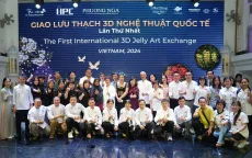 Giao lưu thạch 3D nghệ thuật quốc tế gây quỹ làm thư viện vùng cao