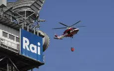 Cháy lớn bùng phát gần đài truyền hình công cộng và tòa án tại Rome, Italy