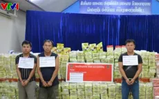 Lào bắt giữ gần 1,5 tấn ma túy